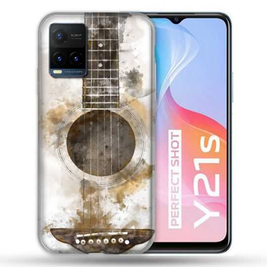 Coque Pour Vivo Y21 / Y21S / Y33S Musique Guitare Tag