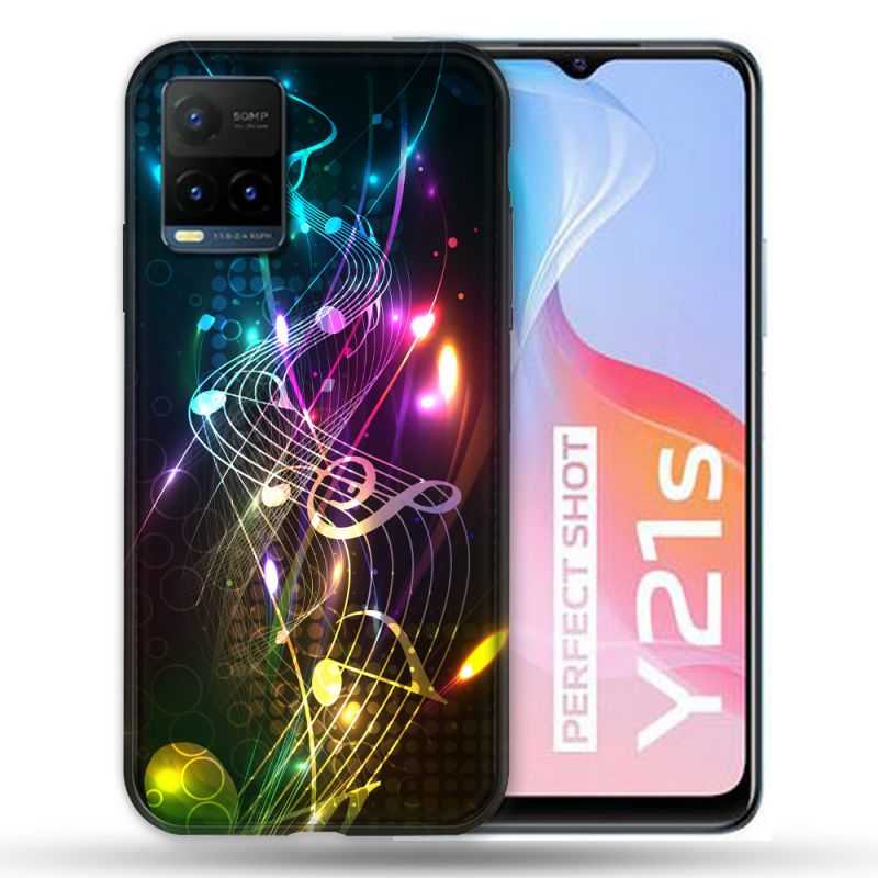 Coque Pour Vivo Y21 / Y21S / Y33S Musique Partition Multicolore
