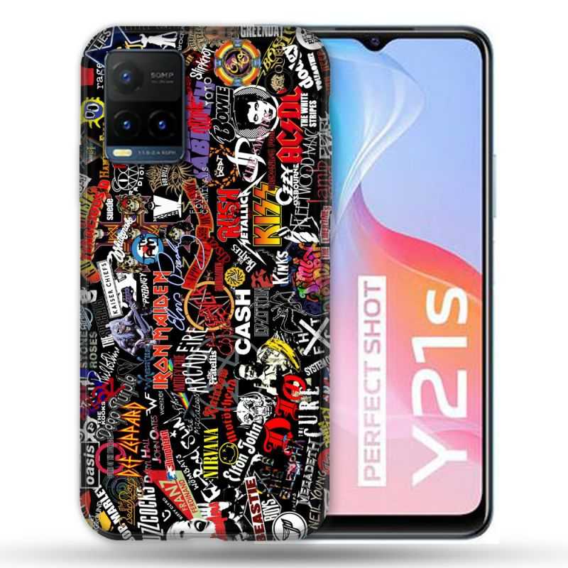 Coque Pour Vivo Y21 / Y21S / Y33S Musique Rock Groupe