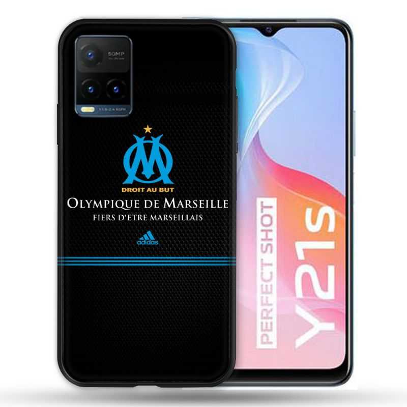 Coque Pour Vivo Y21 / Y21S / Y33S Olympique Marseille OM Fier etre Marseillais