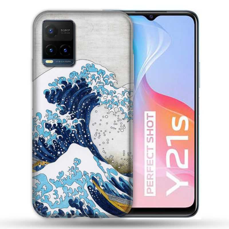 Coque Pour Vivo Y21 / Y21S / Y33S Peinture La Grande Vague