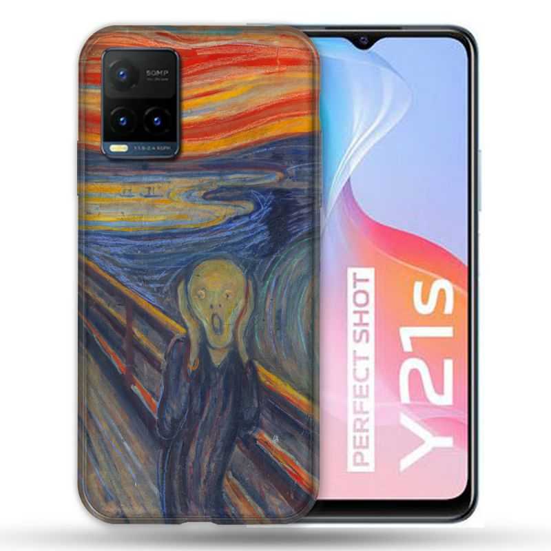 Coque Pour Vivo Y21 / Y21S / Y33S Peinture Le Cri