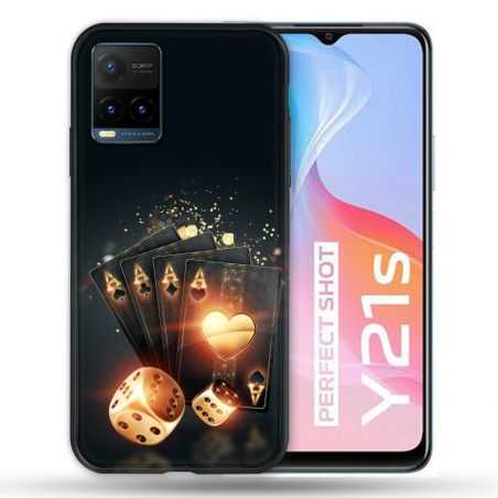 Coque Pour Vivo Y21 / Y21S / Y33S Poker Des