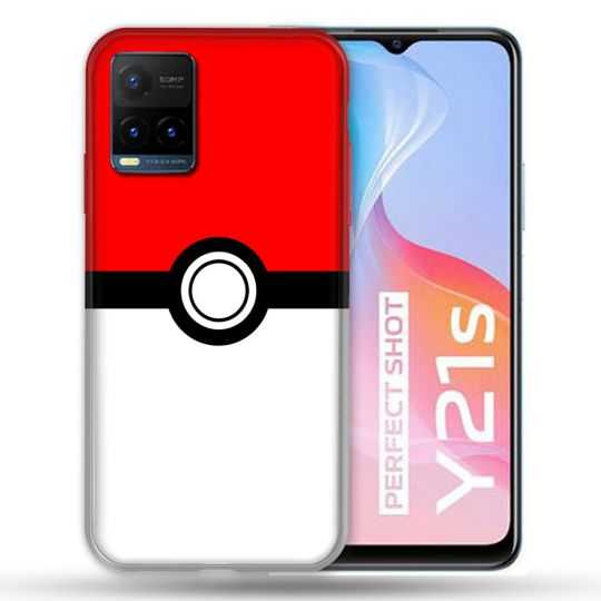 Coque Pour Vivo Y21 / Y21S / Y33S Pokemon Pokeball