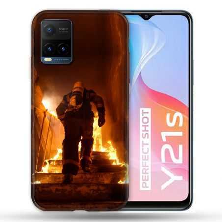 Coque Pour Vivo Y21 / Y21S / Y33S Pompier Escalier