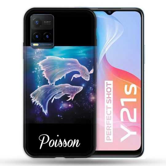 Coque Pour Vivo Y21 / Y21S / Y33S Signe Zodiaque 2 Poisson