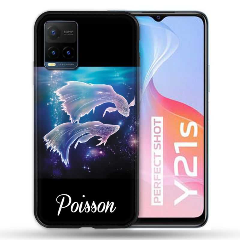 Coque Pour Vivo Y21 / Y21S / Y33S Signe Zodiaque 2 Poisson