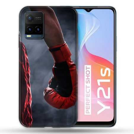 Coque Pour Vivo Y21 / Y21S / Y33S Sport Boxe Gant Rouge