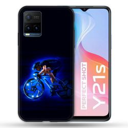 Coque Pour Vivo Y21 / Y21S / Y33S Sport Cyclisme Bleu