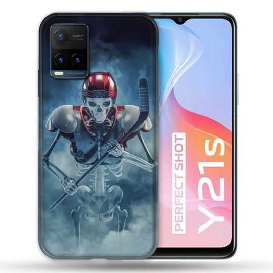 Coque Pour Vivo Y21 / Y21S / Y33S Sport Hockey Squelette