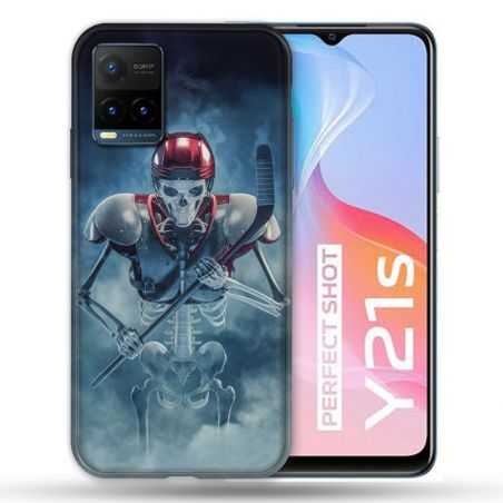 Coque Pour Vivo Y21 / Y21S / Y33S Sport Hockey Squelette