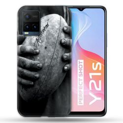 Coque Pour Vivo Y21 / Y21S / Y33S Sport Rugby Ballon Vintage