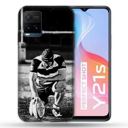 Coque Pour Vivo Y21 / Y21S / Y33S Sport Rugby Noir Blanc