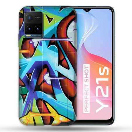 Coque Pour Vivo Y21 / Y21S / Y33S Street Art Graf Color