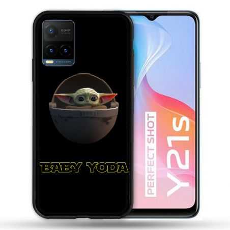 Coque Pour Vivo Y21 / Y21S / Y33S Star Wars - Yoda bebe noir