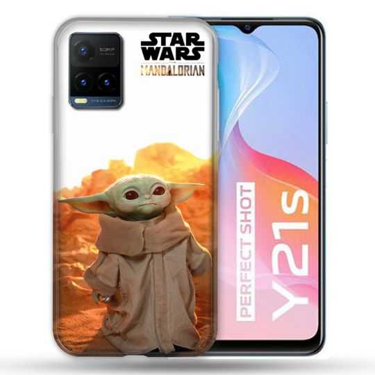 Coque Pour Vivo Y21 / Y21S / Y33S Star Wars - Yoda bebe soleil