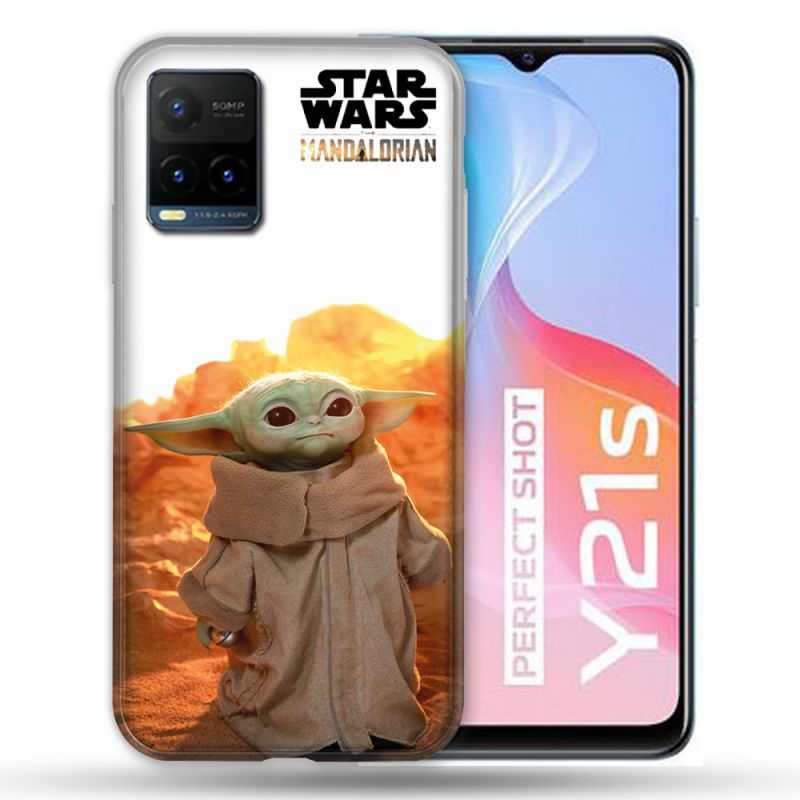 Coque Pour Vivo Y21 / Y21S / Y33S Star Wars - Yoda bebe soleil