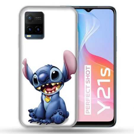Coque Pour Vivo Y21 / Y21S / Y33S Stitch Blanc