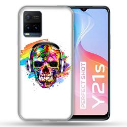 Coque Pour Vivo Y21 / Y21S / Y33S Tete de Mort Tag