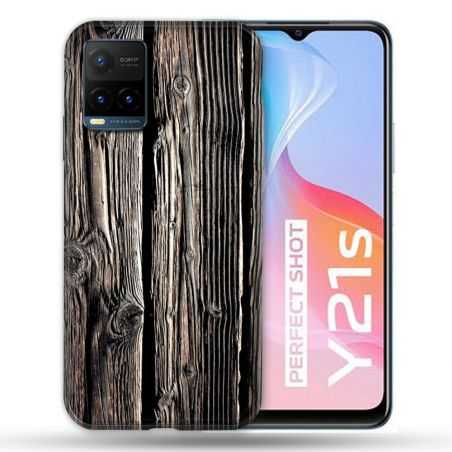 Coque Pour Vivo Y21 / Y21S / Y33S Texture Bois