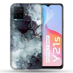 Coque Pour Vivo Y21 / Y21S / Y33S Texture Marbre Gris