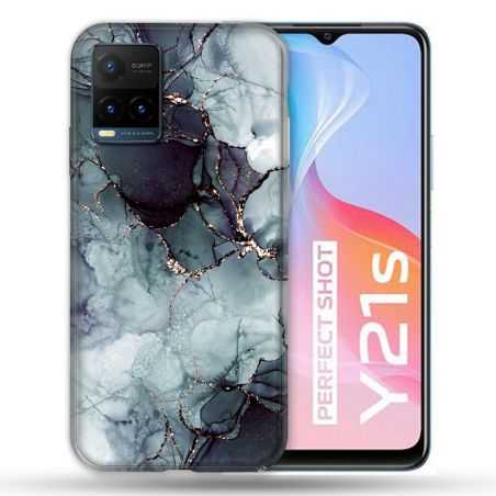 Coque Pour Vivo Y21 / Y21S / Y33S Texture Marbre Gris