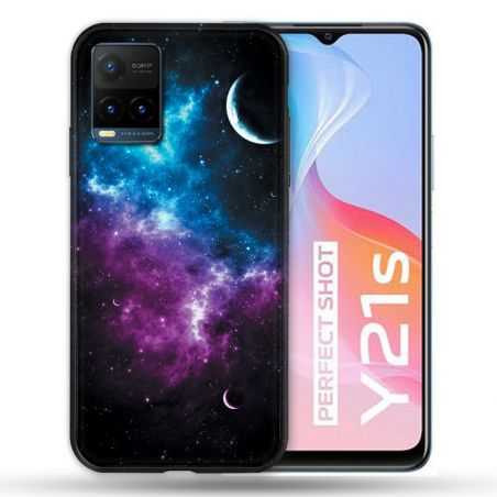 Coque Pour Vivo Y21 / Y21S / Y33S Univers Bleu Violet