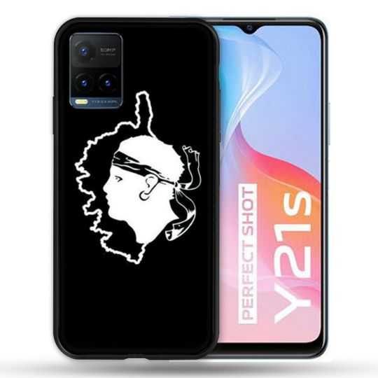 Coque Pour Vivo Y21 / Y21S / Y33S Voyage Corse Noir
