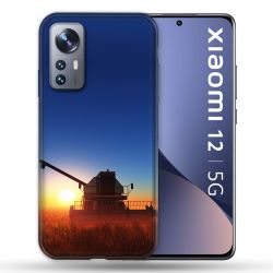 Coque Pour Xiaomi 12 Agriculture Moissonneuse Soleil