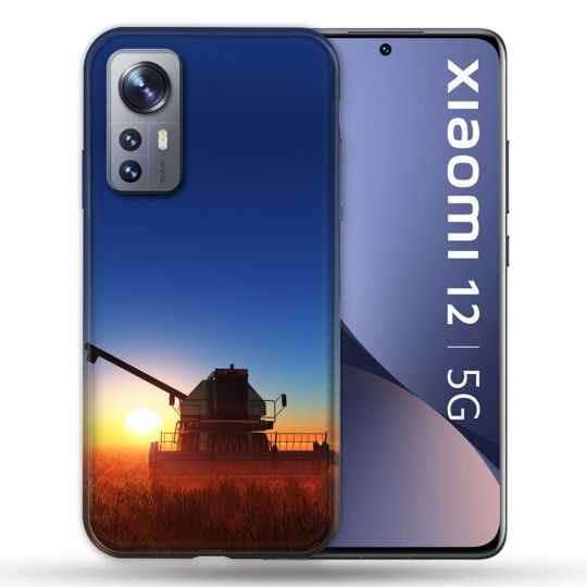 Coque Pour Xiaomi 12 Agriculture Moissonneuse Soleil