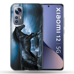 Coque Pour Xiaomi 12 Animal Cheval Noir