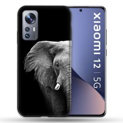 Coque Pour Xiaomi 12 Animal Elephant Noir