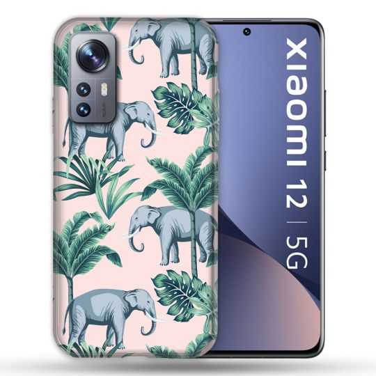 Coque Pour Xiaomi 12 Animal Elephant Pattern