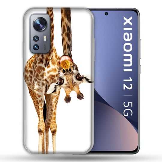 Coque Pour Xiaomi 12 Animal Girafe Blanche