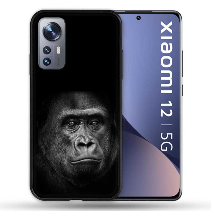 Coque Pour Xiaomi 12 Animal Gorille Noir