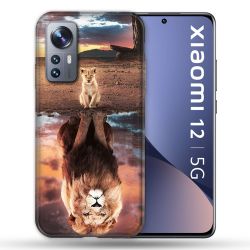 Coque Pour Xiaomi 12 Animal Lion Reflet