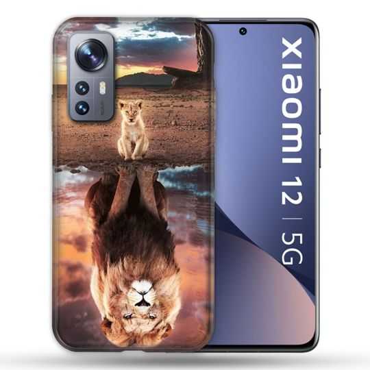 Coque Pour Xiaomi 12 Animal Lion Reflet
