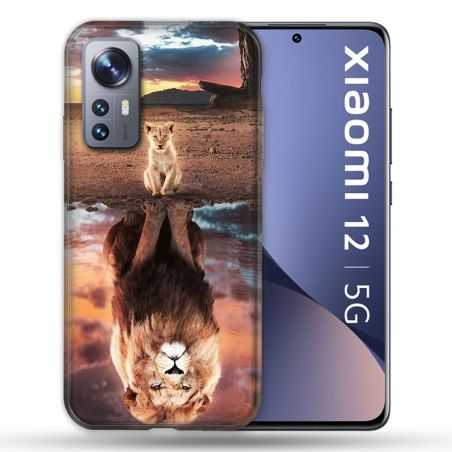 Coque Pour Xiaomi 12 Animal Lion Reflet