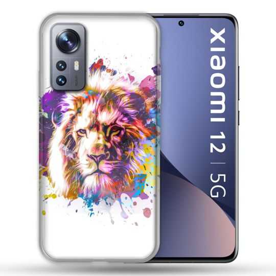 Coque Pour Xiaomi 12 Animal Lion Tag