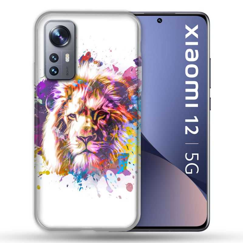 Coque Pour Xiaomi 12 Animal Lion Tag