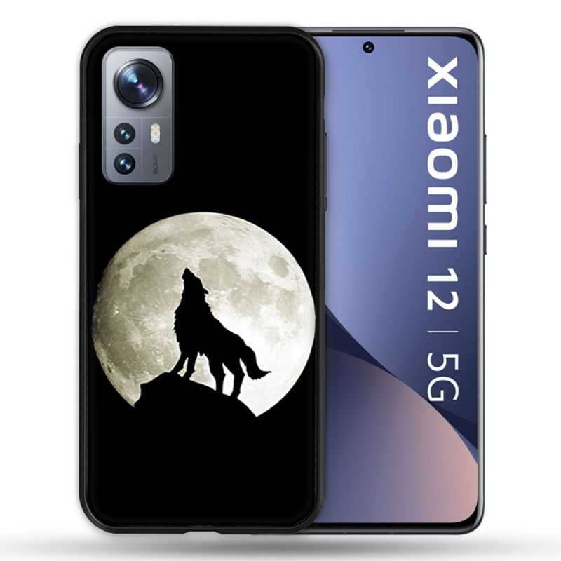 Coque Pour Xiaomi 12 Animal Loup Noir