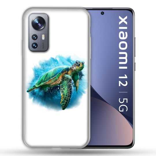 Coque Pour Xiaomi 12 Animal Tortue Blanche multicolore