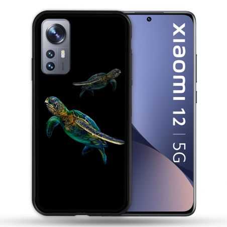 Coque Pour Xiaomi 12 Animal Tortue Noire multicolore