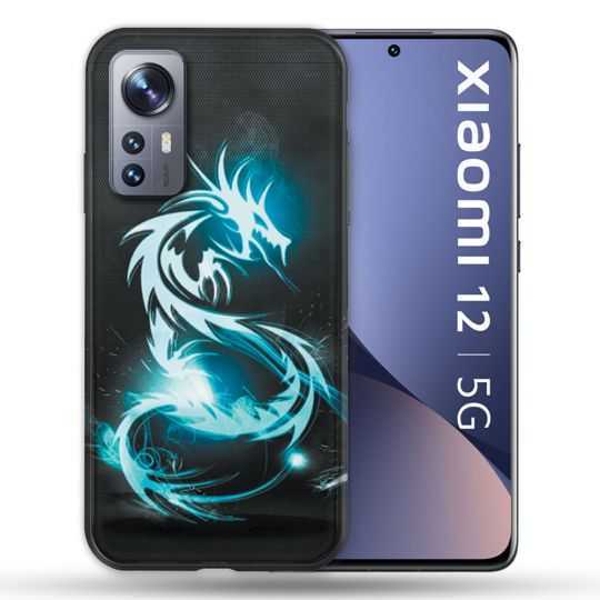 Coque Pour Xiaomi 12 Fantastique Dragon Bleu