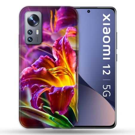 Coque Pour Xiaomi 12 Fleur Lys Color
