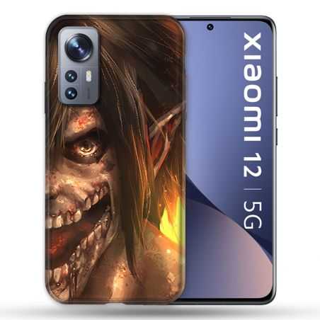 Coque Pour Xiaomi 12 Manga Attaque Titans Eren Titan