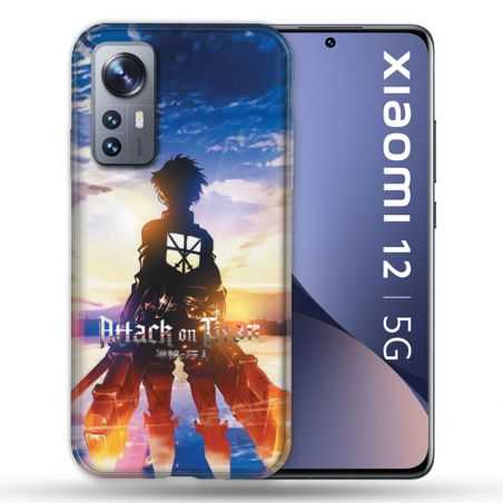Coque Pour Xiaomi 12 Manga Attaque Titans Soleil