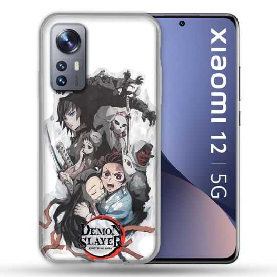 Coque Pour Xiaomi 12 Manga Demon Slayer Blanc