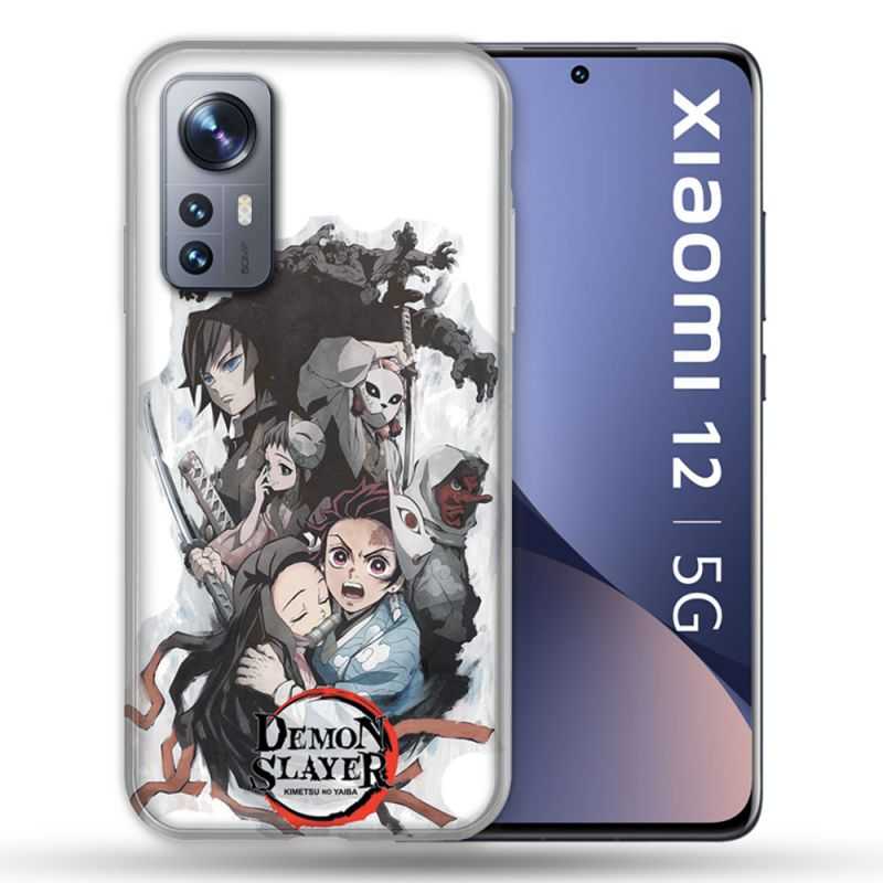 Coque Pour Xiaomi 12 Manga Demon Slayer Blanc