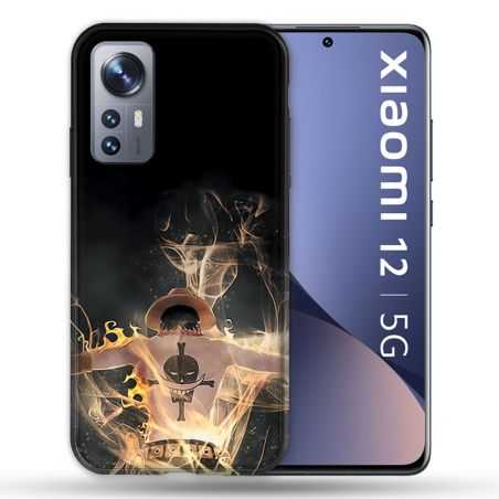 Coque Pour Xiaomi 12 Manga One Piece Ace Noir